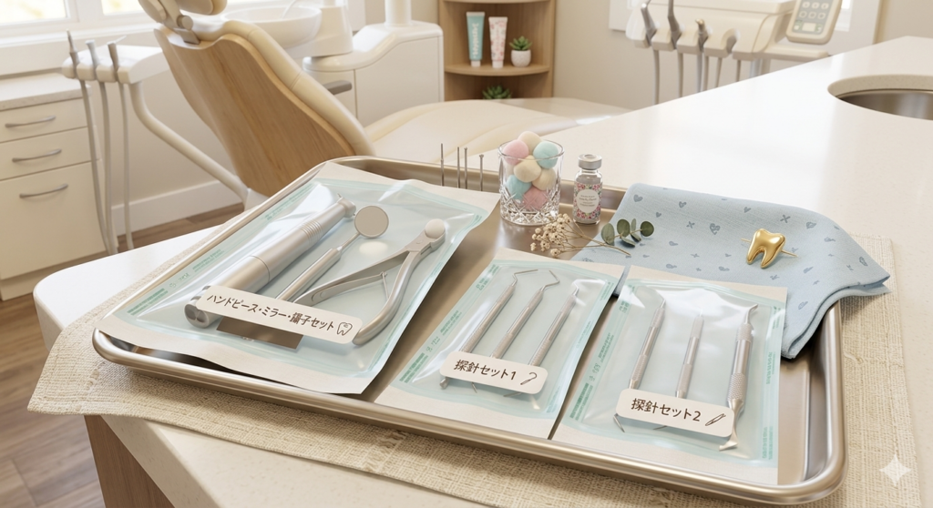 白金高輪駅1番出口徒歩1分 白金SAIKI DENTAL CLINICの滅菌治療器具イメージ画像