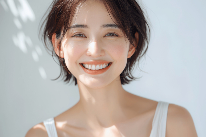 マウスピース矯正で綺麗な歯並びを手に入れた女性